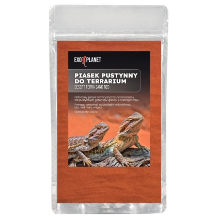 Desert Terra Sand Red - czerwony piasek pustynny do terrarium 1,5kg